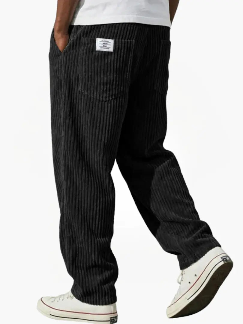 Corduroy Broek Heren – Zwart - beeld 9