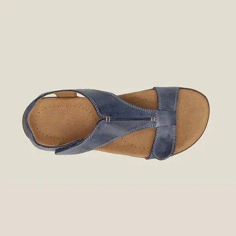 Dames Sandalen met Lage Hak – Verstelbare Gesp – Comfortabele Zomersandalen