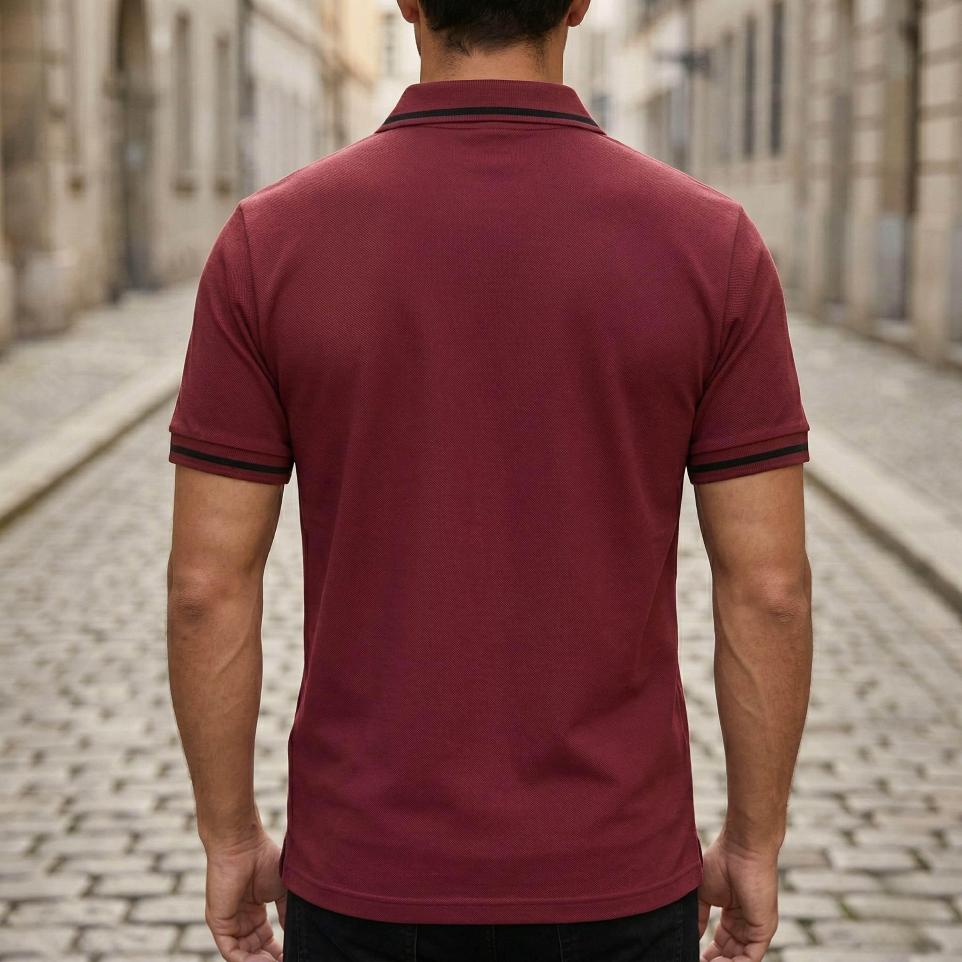 Heren poloshirt korte mouw | Slim fit met contrastdetails en borstzak