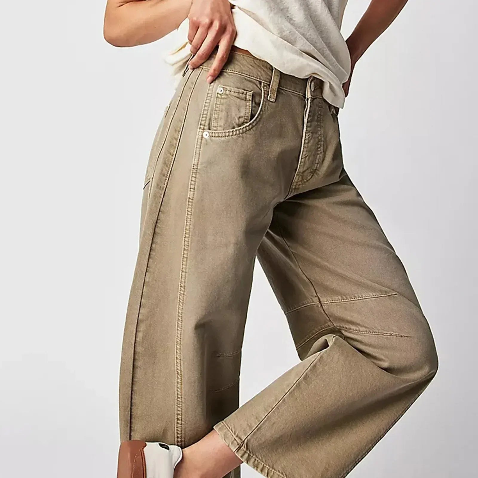 Dames Baggy Jeans – Hoge Taille – Relaxte Casual Pasvorm