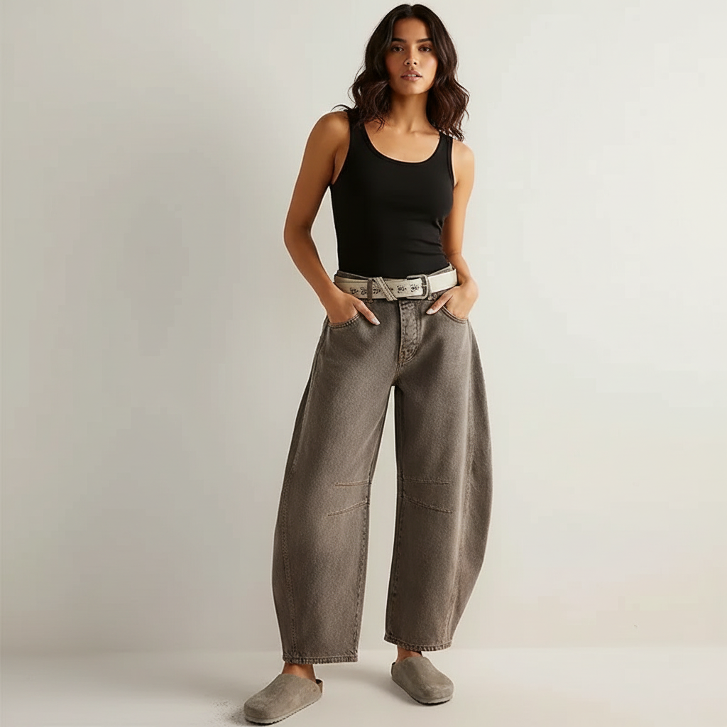 Dames Baggy Jeans – Hoge Taille – Relaxte Casual Pasvorm