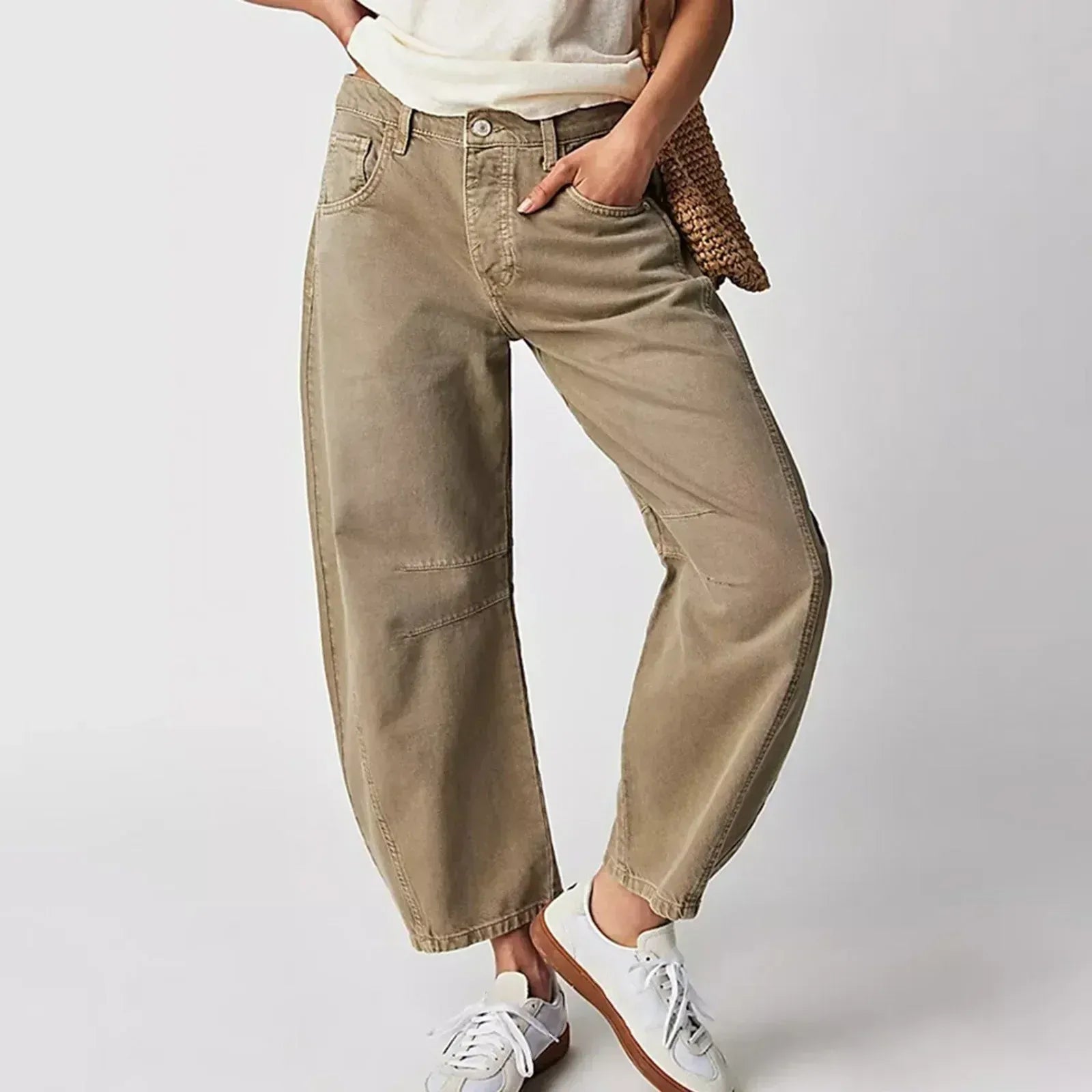 Dames Baggy Jeans – Hoge Taille – Relaxte Casual Pasvorm