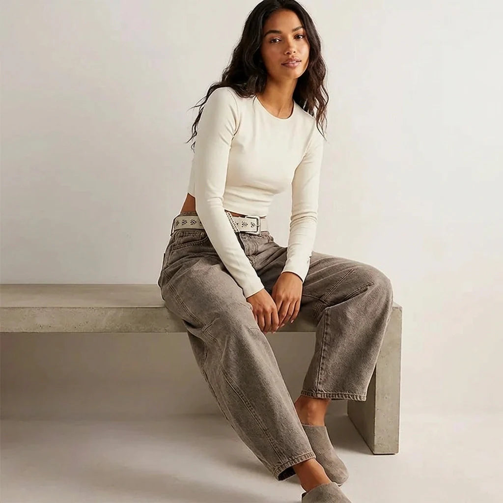 Dames Baggy Jeans – Hoge Taille – Relaxte Casual Pasvorm