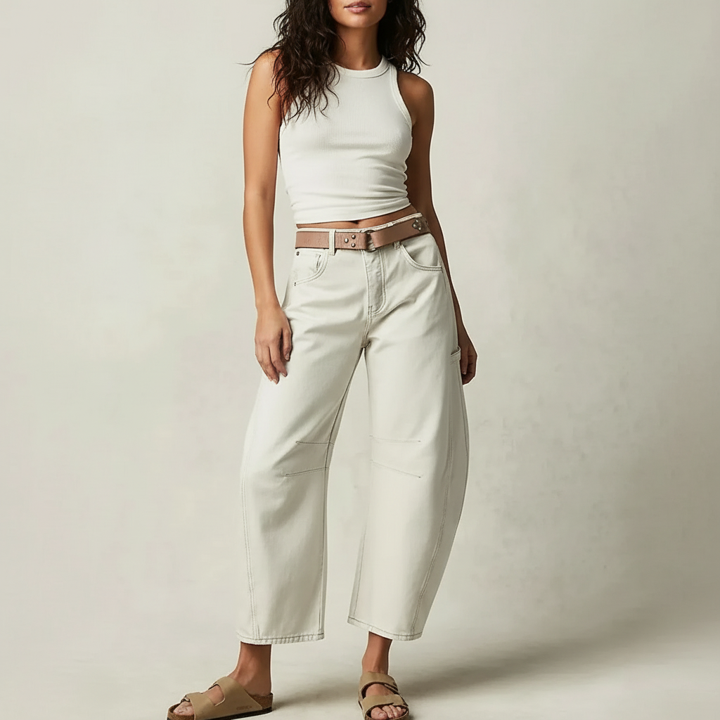 Dames Baggy Jeans – Hoge Taille – Relaxte Casual Pasvorm