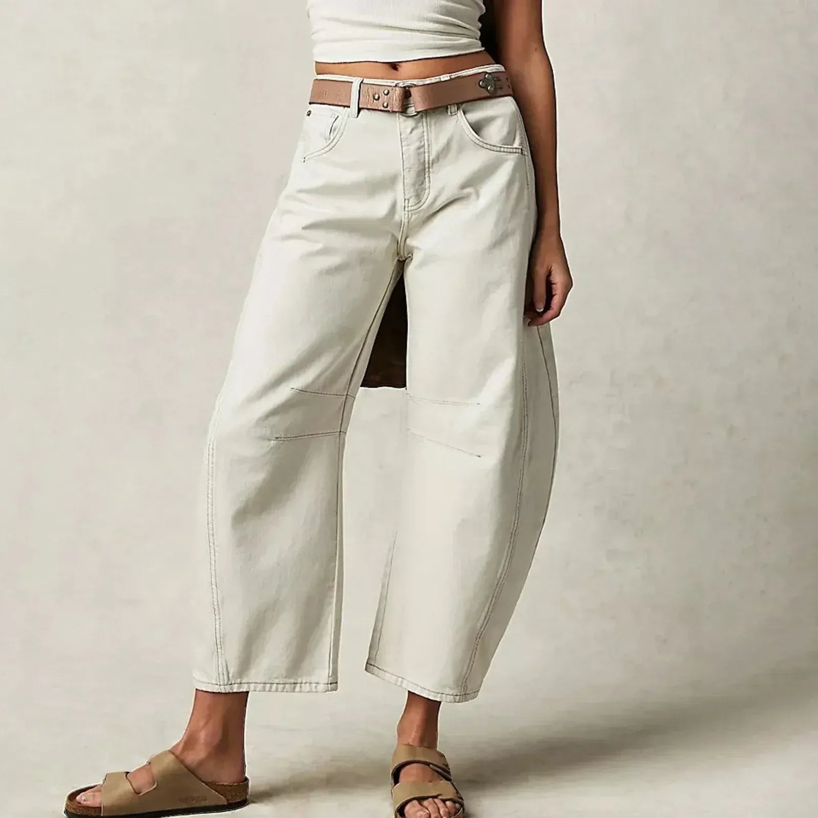 Dames Baggy Jeans – Hoge Taille – Relaxte Casual Pasvorm