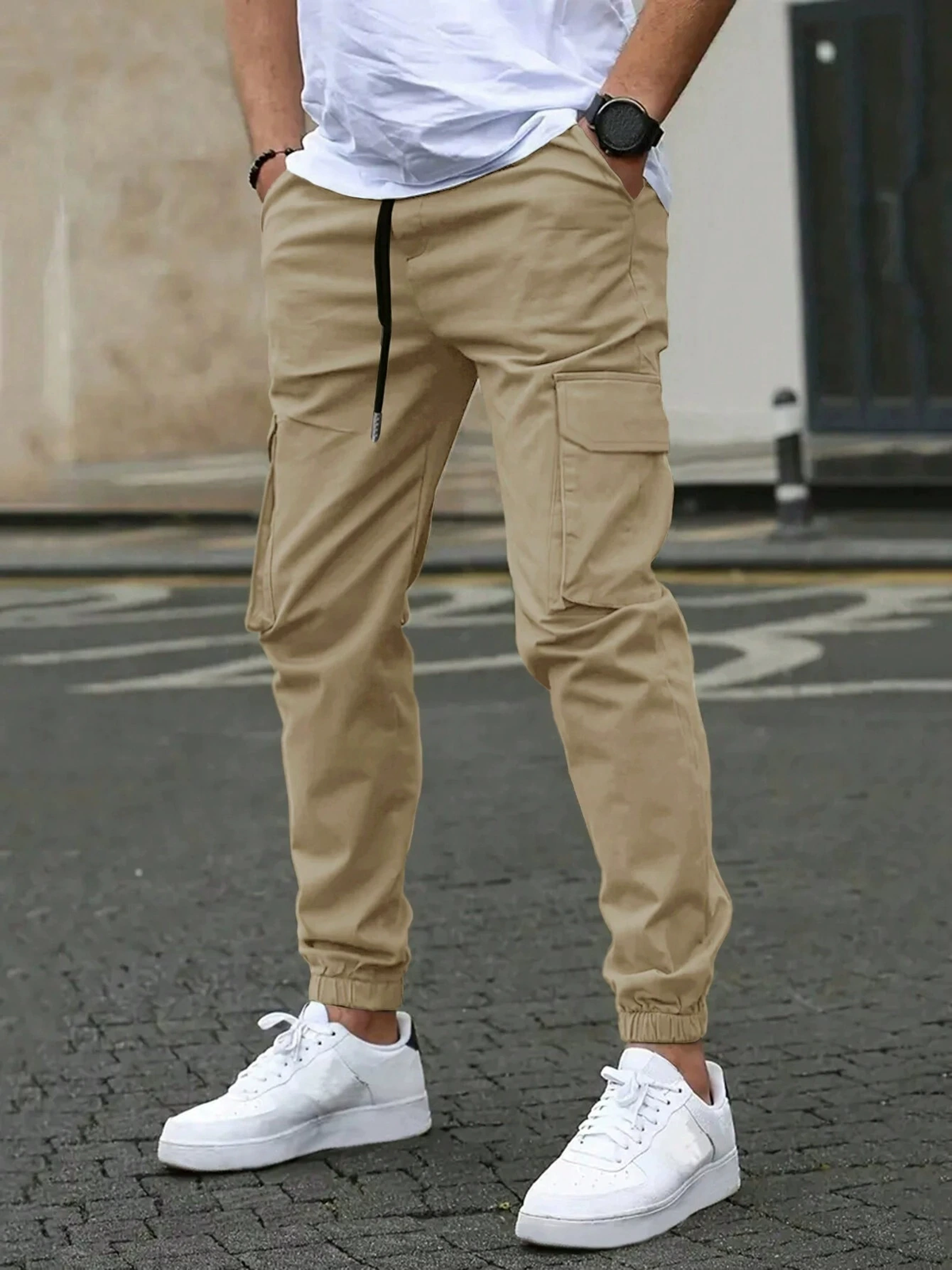Cargo Broek Heren – Beige - beeld 2