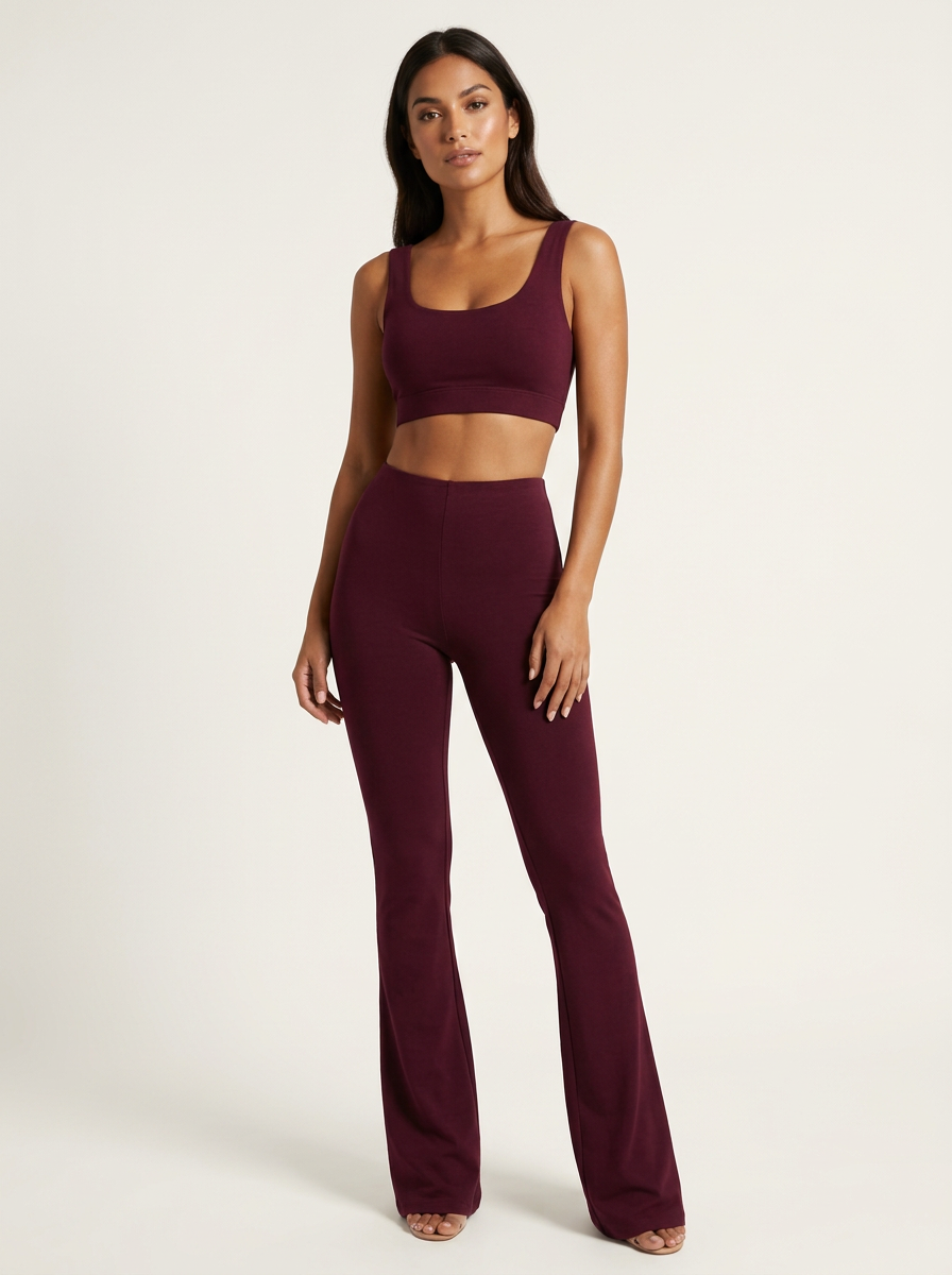 Dames Flared Broek – Hoge Taille – Vrouwelijk Casual Ontwerp