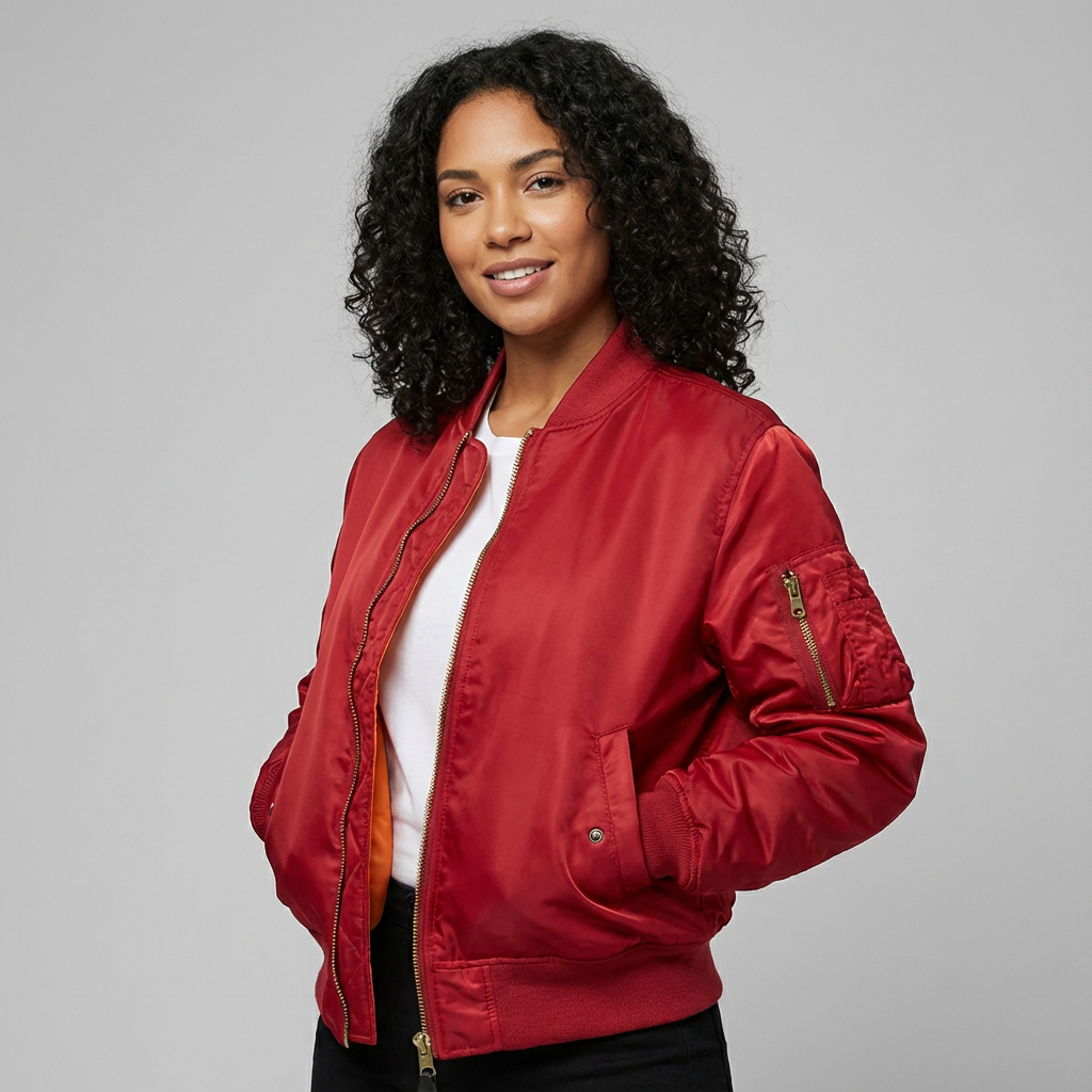 Dames Bomberjack – Utility Details – Klassiek Casual Ontwerp