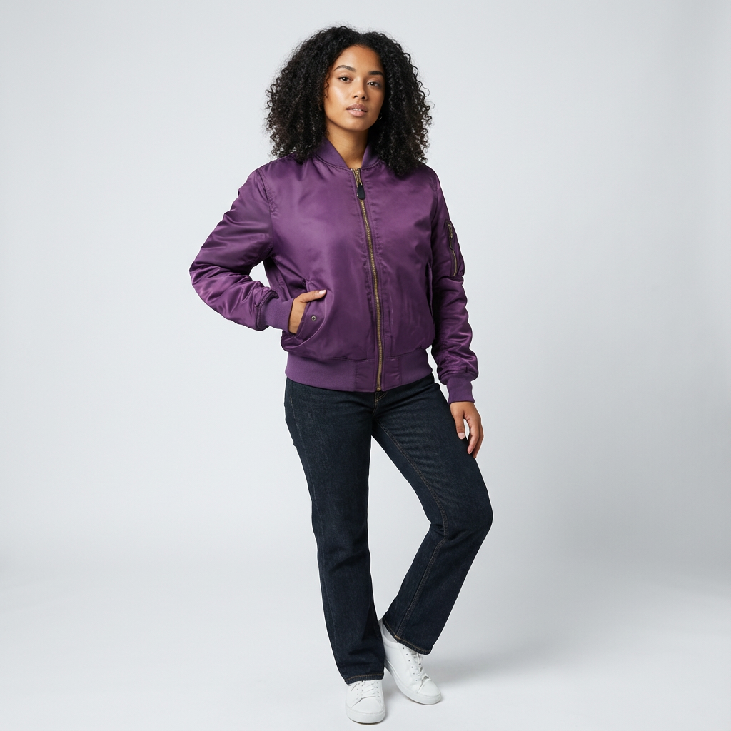 Dames Bomberjack – Utility Details – Klassiek Casual Ontwerp