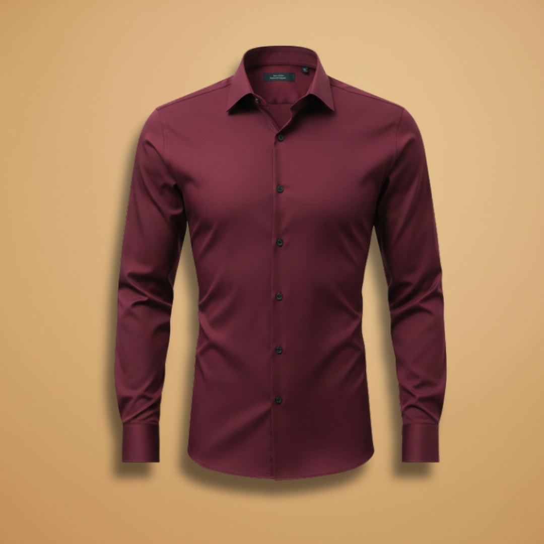 Heren Overhemd met Slim Fit – Klassieke Kraag en Knoopsluiting