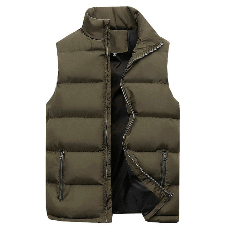 Heren Bodywarmer – Comfortabele Pasvorm – Gewatteerd met Ritssluiting