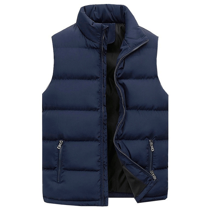 Heren Bodywarmer – Comfortabele Pasvorm – Gewatteerd met Ritssluiting