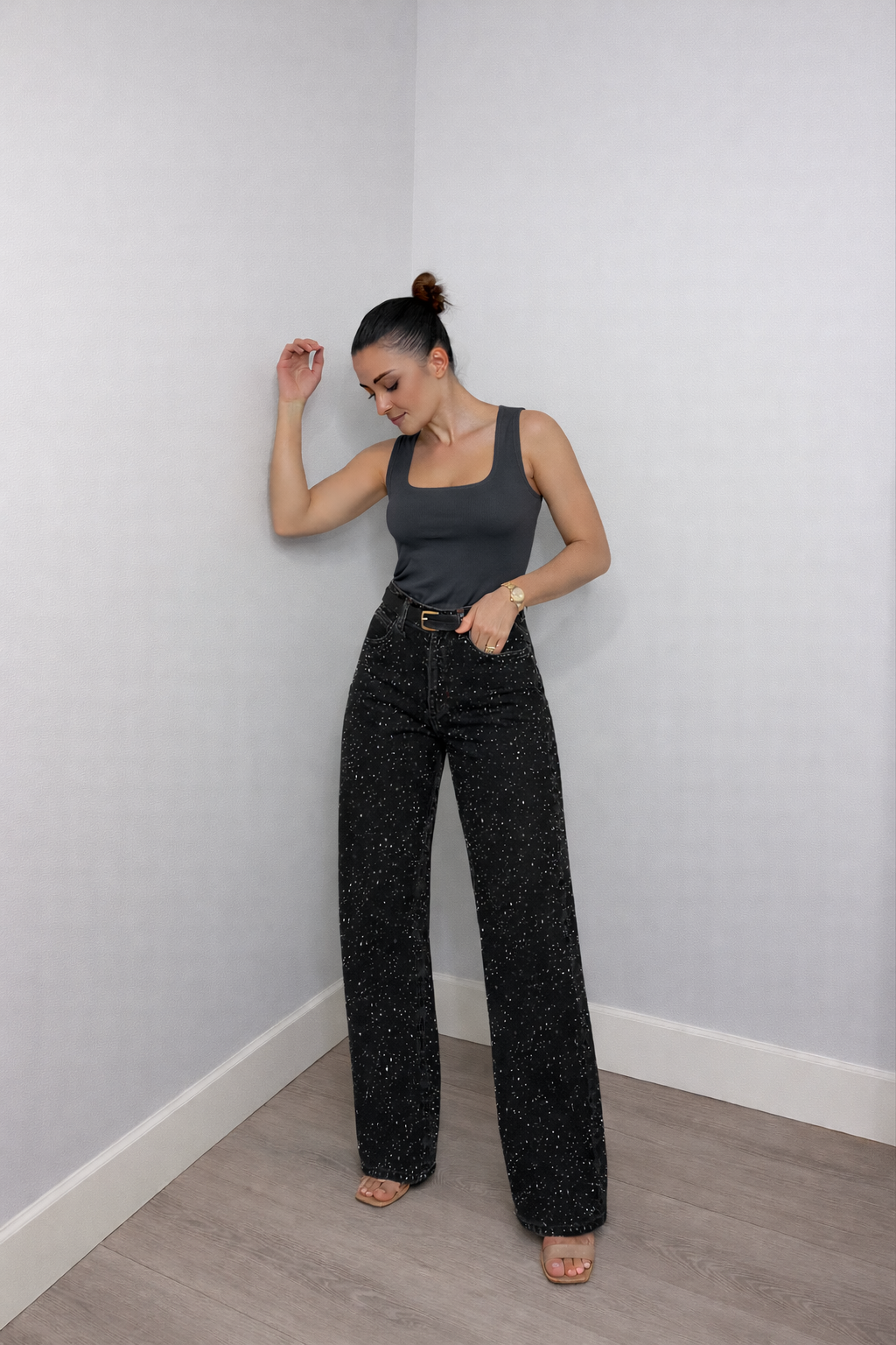 Dames High Waist Jeans – Rechte Pijpen – Moderne Casual Pasvorm