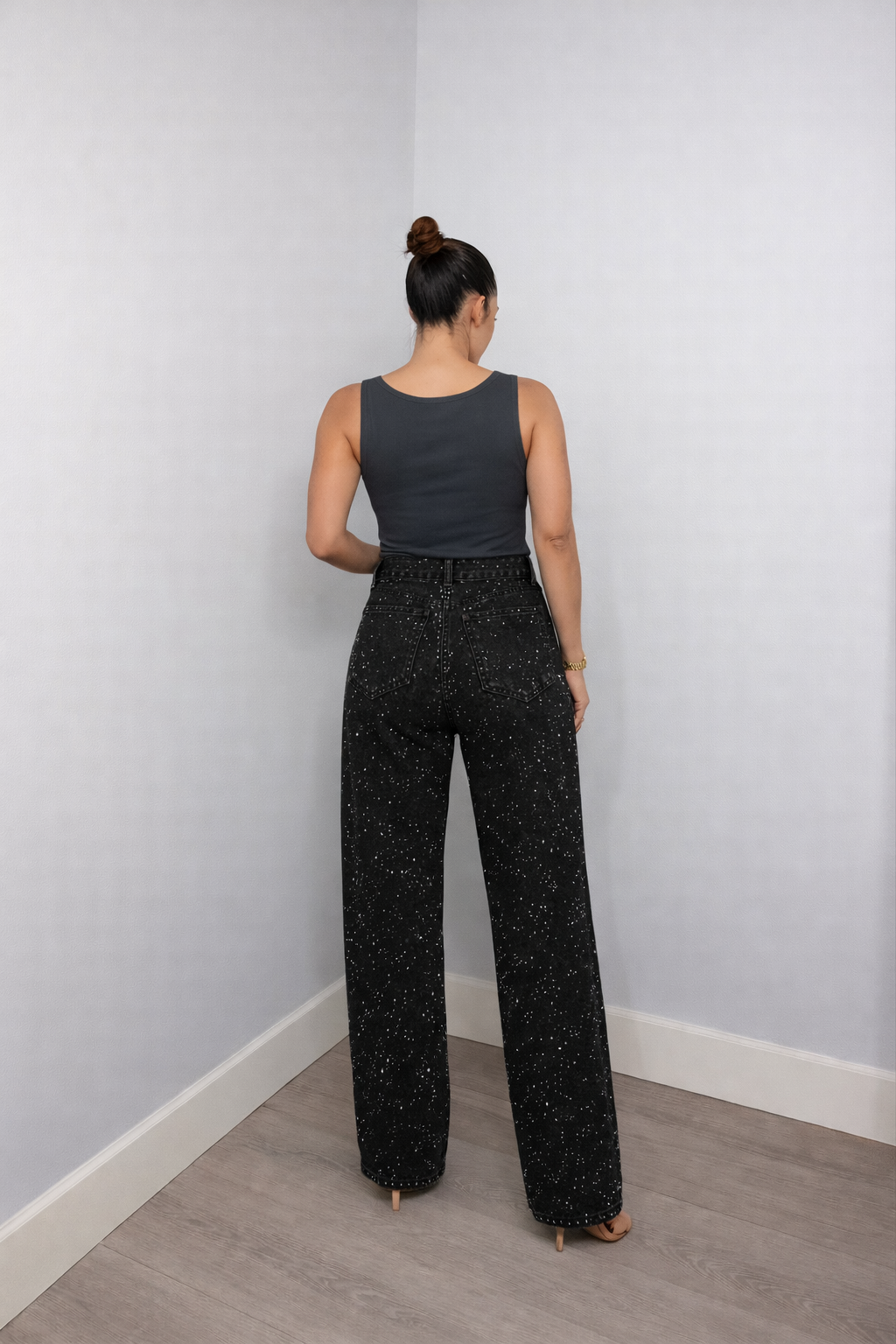 Dames High Waist Jeans – Rechte Pijpen – Moderne Casual Pasvorm
