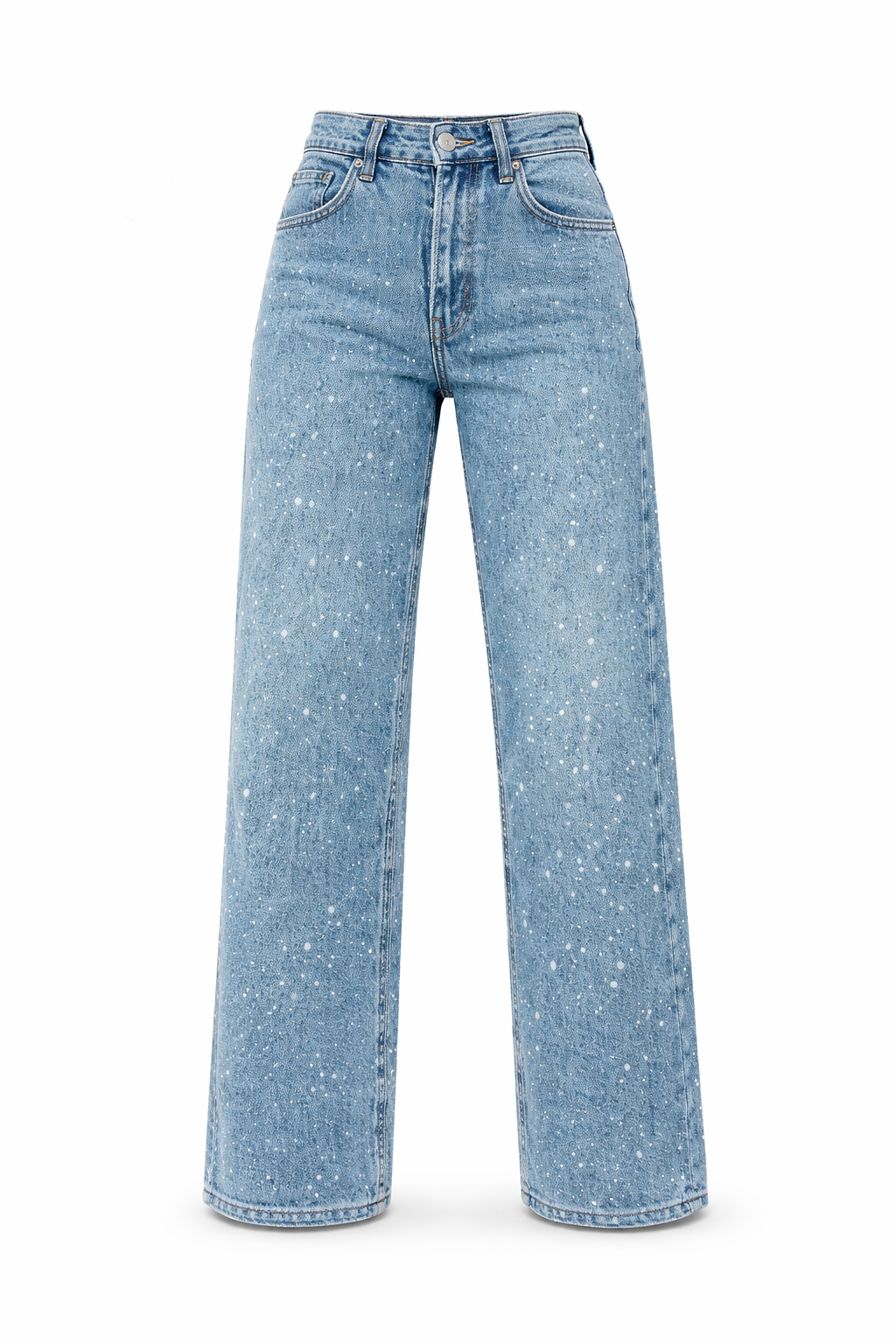 Dames High Waist Jeans – Rechte Pijpen – Moderne Casual Pasvorm