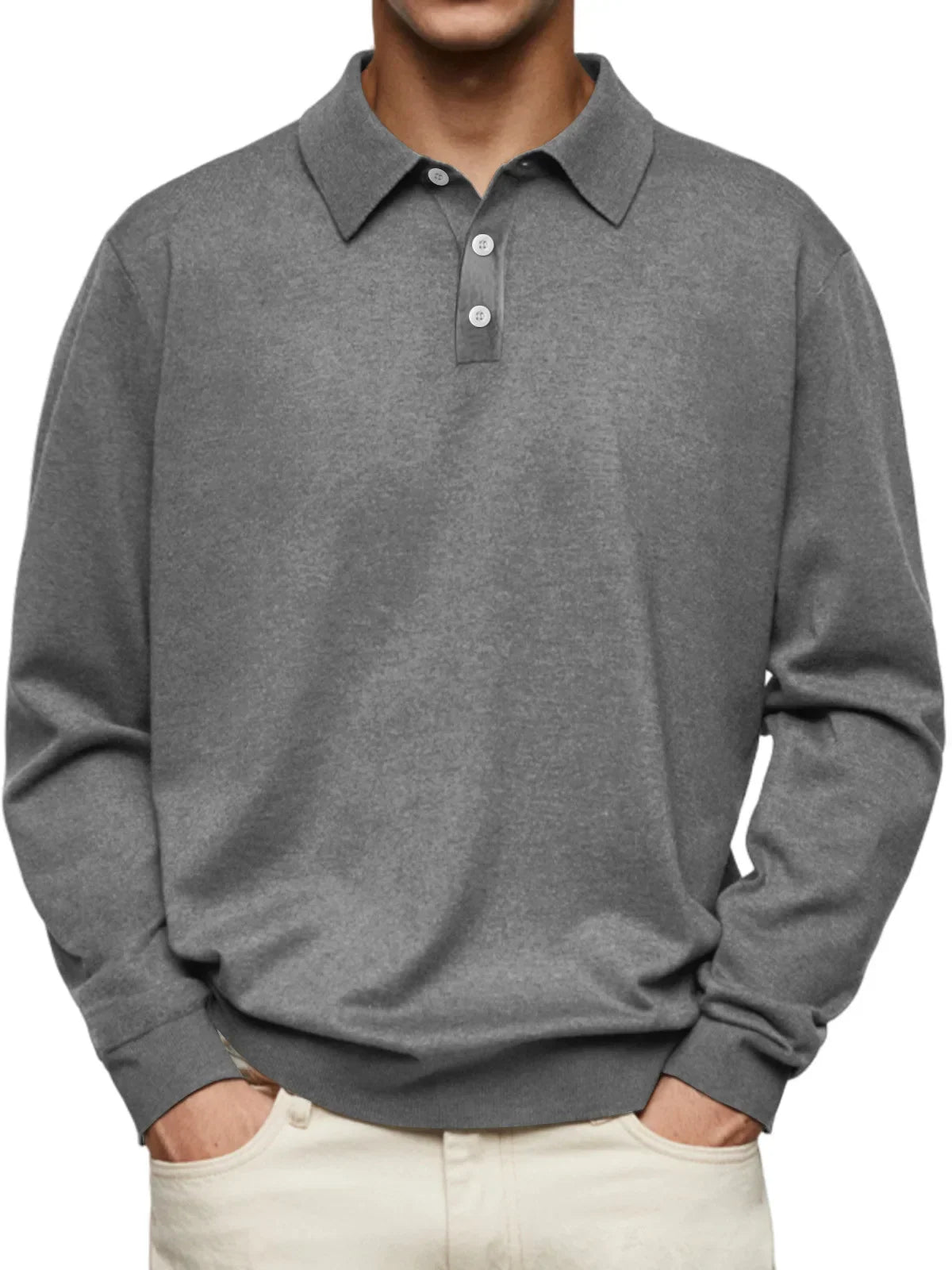 Heren poloshirt lange mouw | Casual polo met verzorgde en moderne uitstraling