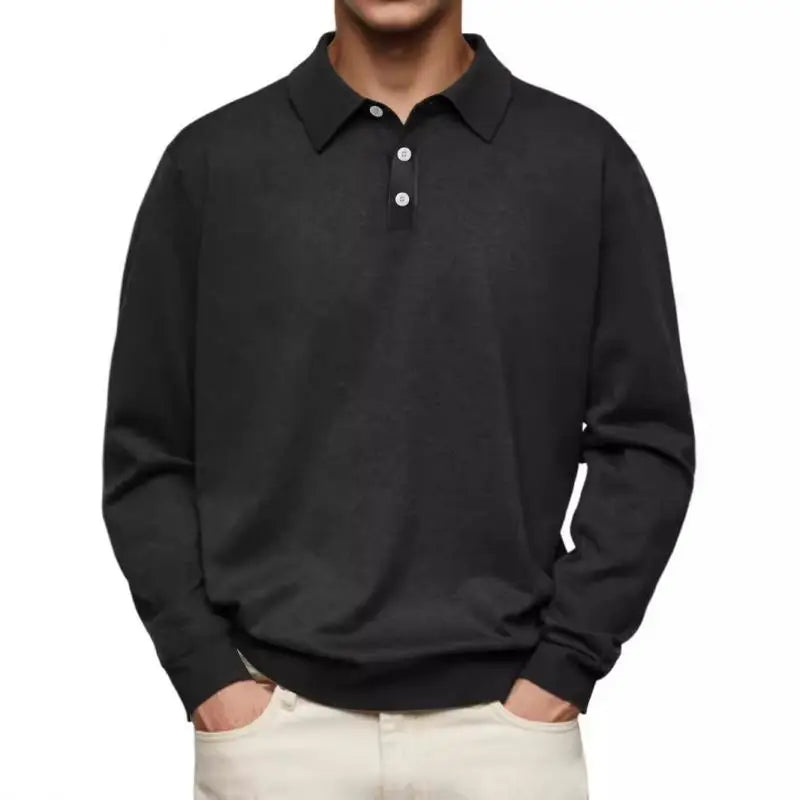Heren poloshirt lange mouw | Casual polo met verzorgde en moderne uitstraling