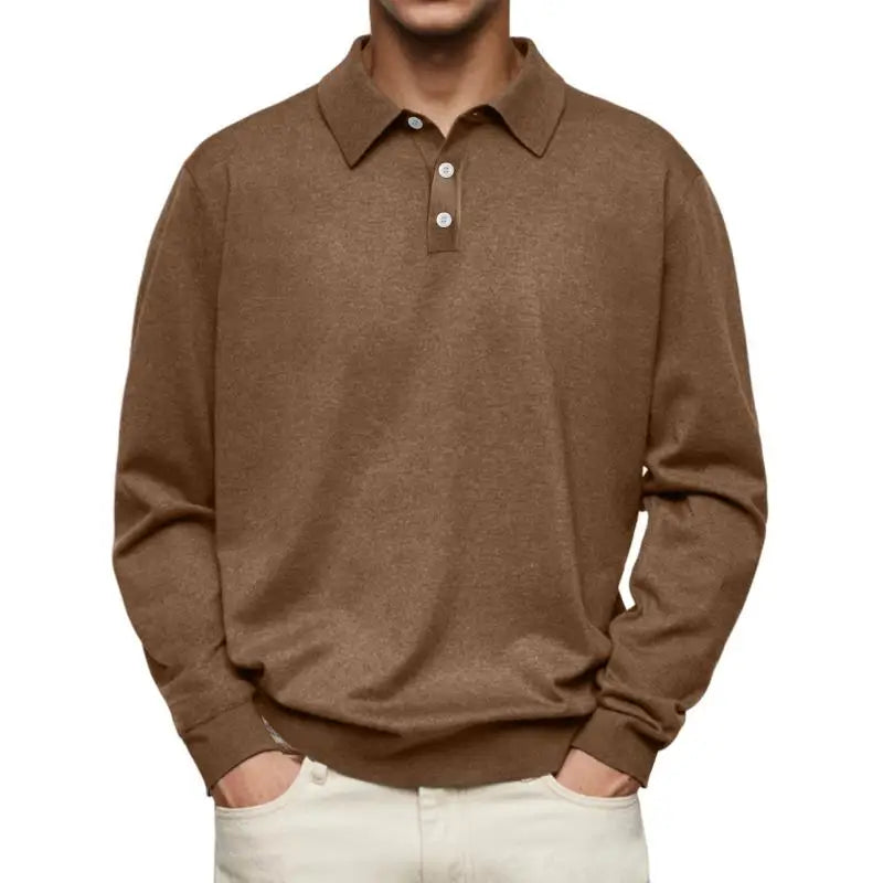 Heren poloshirt lange mouw | Casual polo met verzorgde en moderne uitstraling