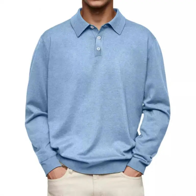 Heren poloshirt lange mouw | Casual polo met verzorgde en moderne uitstraling