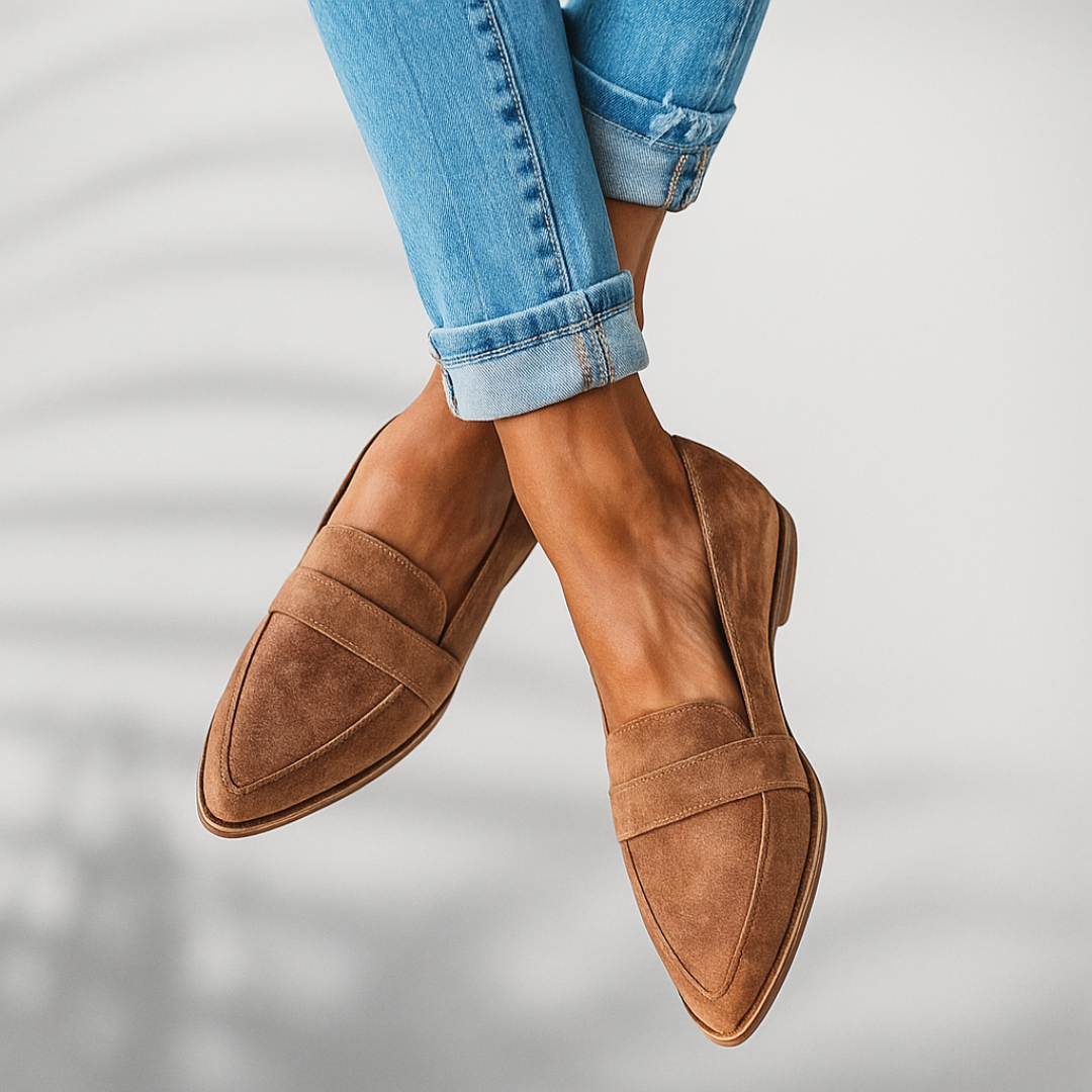 Dames Loafers – Suède Look – Tijdloos Instapmodel Ontwerp