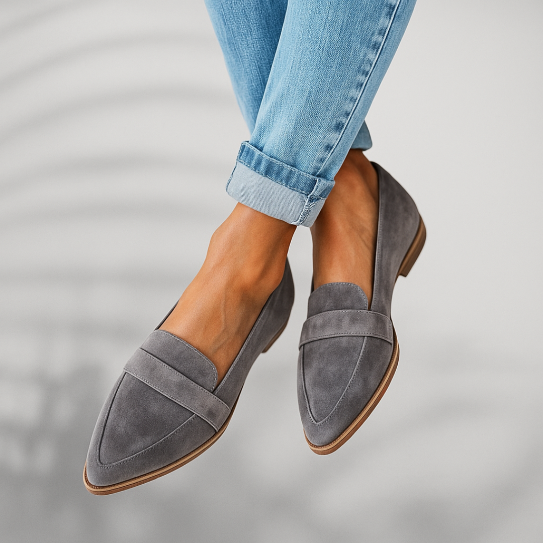 Dames Loafers – Suède Look – Tijdloos Instapmodel Ontwerp
