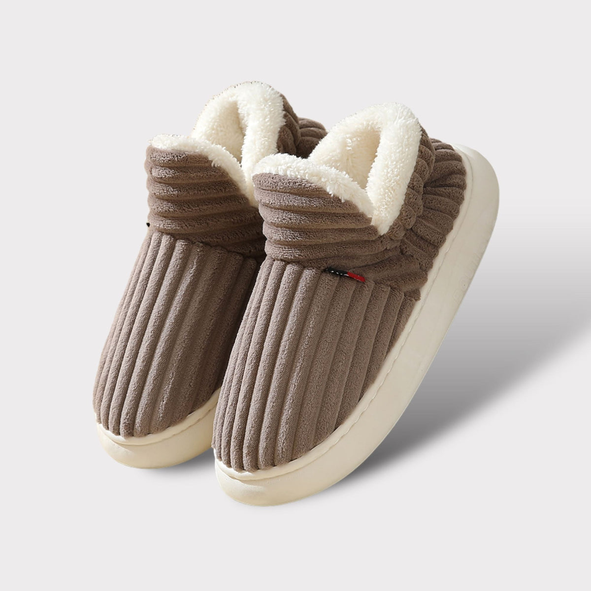 Hoge Pantoffels Dames – Bruin - beeld 7