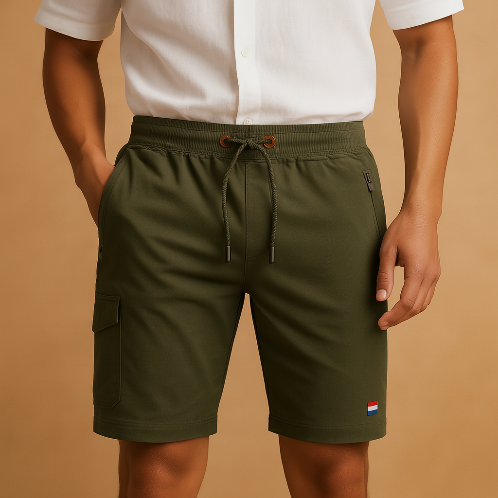 Heren short | Sportieve short met praktische details en comfortabele pasvorm
