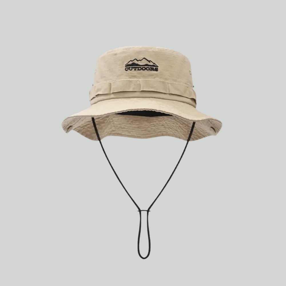 Ademende Katoenen Outdoor Hoed – Lichtgewicht Zonbescherming - De Mode OutletBEIGE-BA68C43