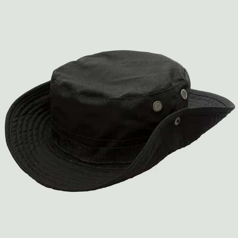 Ademende Lichtgewicht Bush Hoed – Opvouwbare Zonbescherming voor Outdoor Gebruik - De Mode OutletBLACK-MH32U13