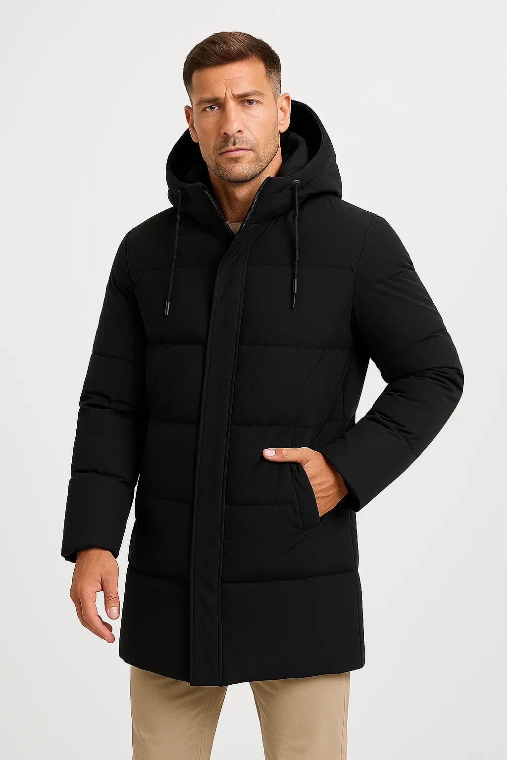 Heren Puffer Winterjas | Waterafstotend met Gewatteerd Design