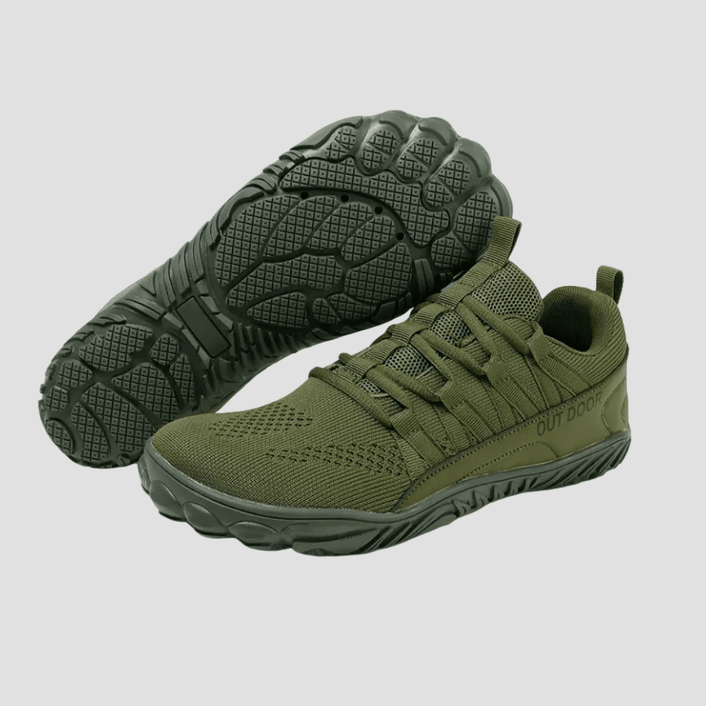 Barefoot Wandelschoenen met Brede Pasvorm – Ademend Ontwerp met Gripzool - De Mode OutletGREY-CS30D08
