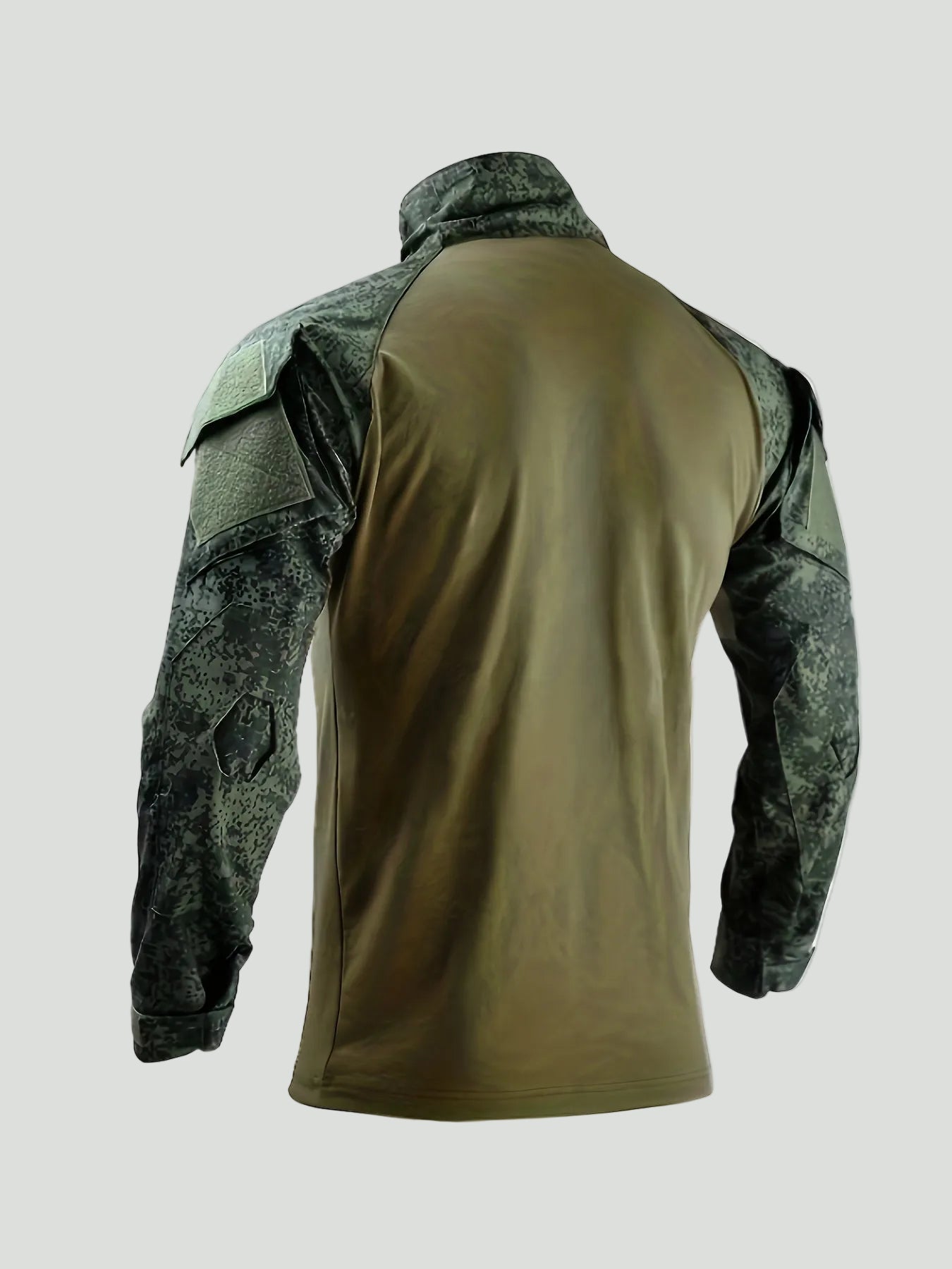 Camouflage Tactisch Shirt met Lange Mouwen voor Heren – Half - Zip Outdoor Laag - De Mode Outlet