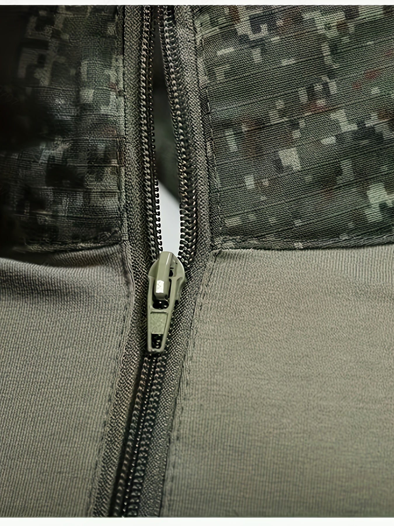 Camouflage Tactisch Shirt met Lange Mouwen voor Heren – Half - Zip Outdoor Laag - De Mode Outlet