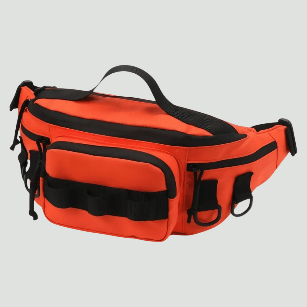 Compact Waterafstotende Outdoor Heuptas – Lichtgewicht Praktische Draagtas - De Mode OutletNEON ORANGE-OD23R92