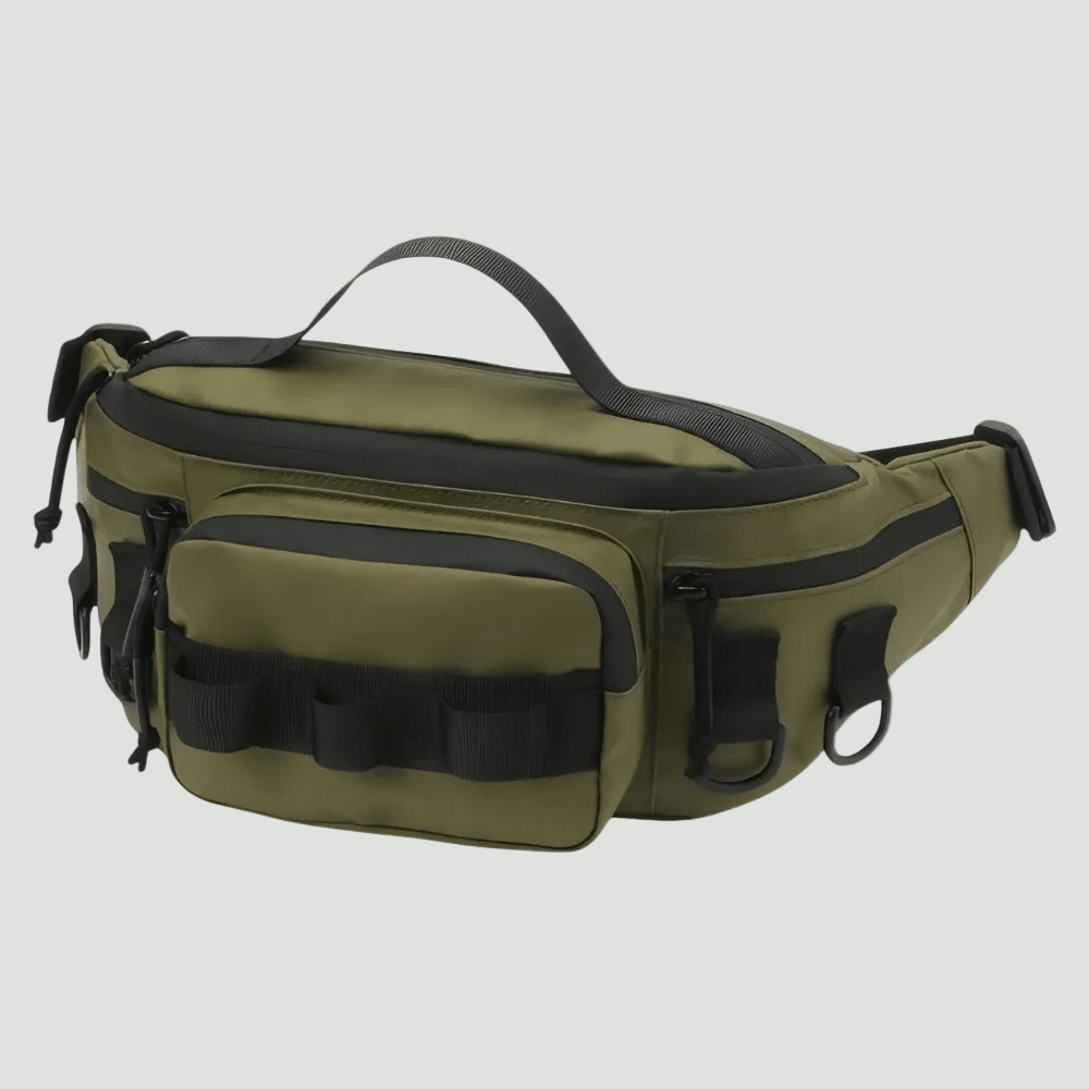 Compact Waterafstotende Outdoor Heuptas – Lichtgewicht Praktische Draagtas - De Mode OutletOLIVE GREEN-VM62T26