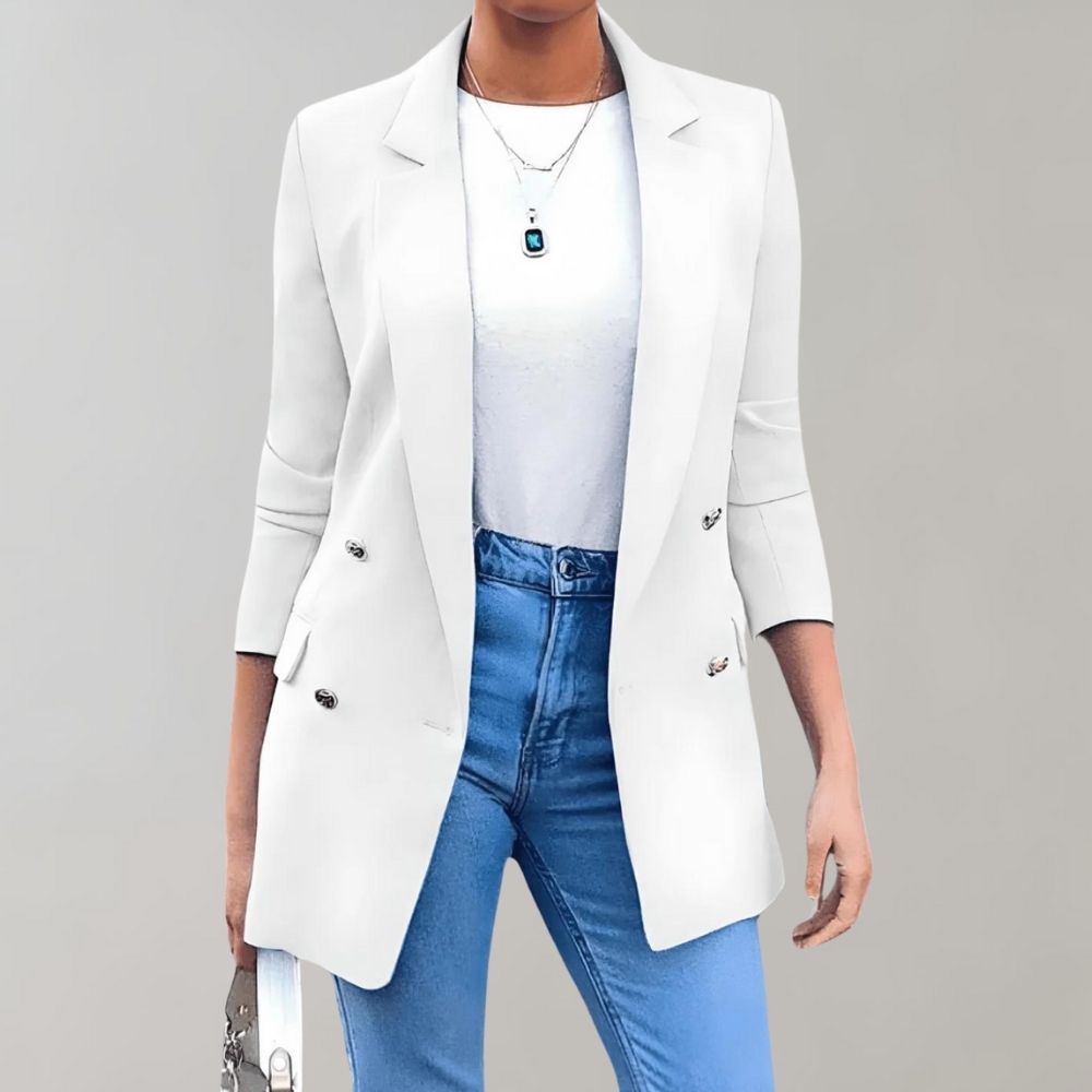 Dames blazer | Elegante uitstraling met getailleerde pasvorm - De Mode OutletLiina-Rose-S