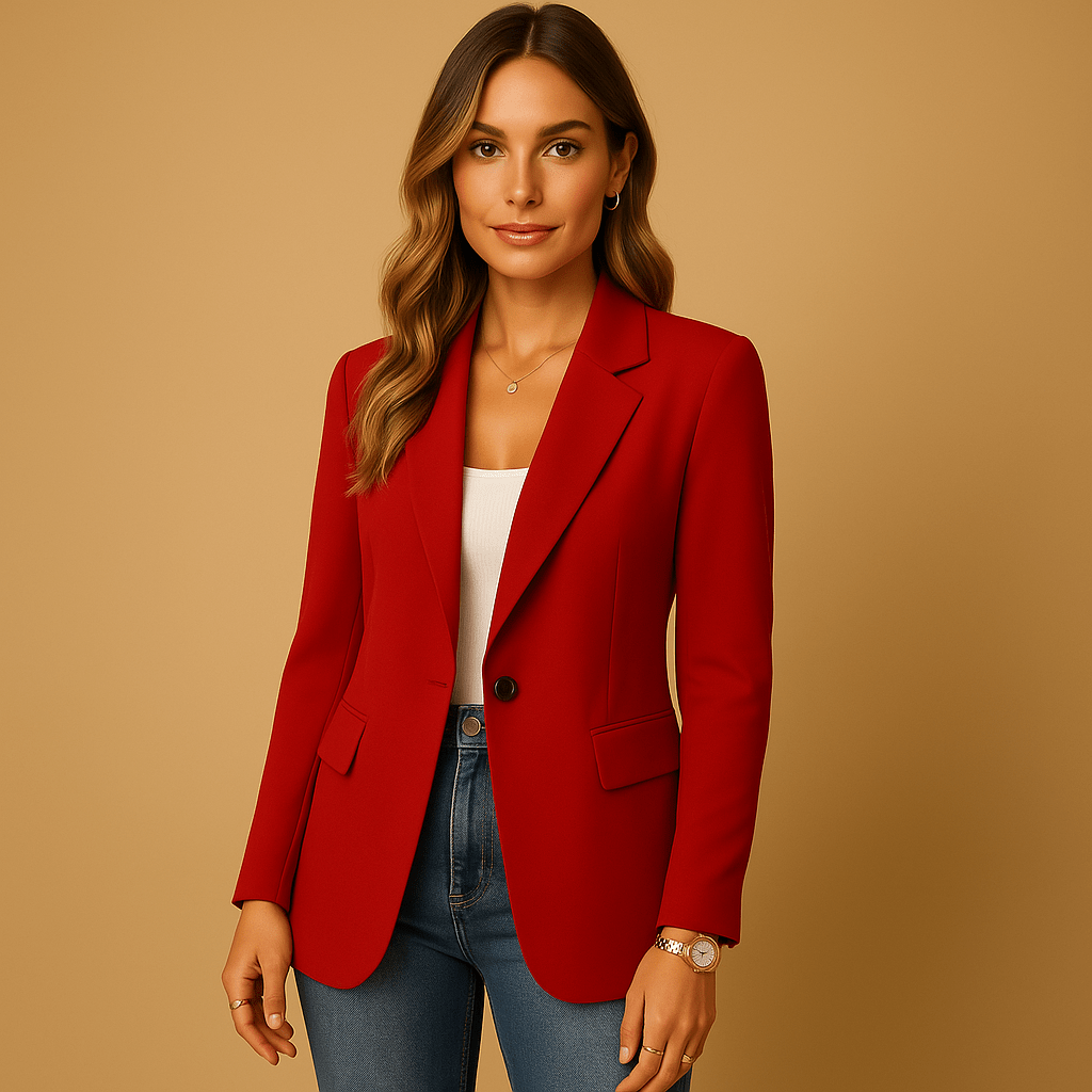 Dames Blazer | Getailleerde Pasvorm met Veelzijdige Look - De Mode OutletDWOD2-QT815016