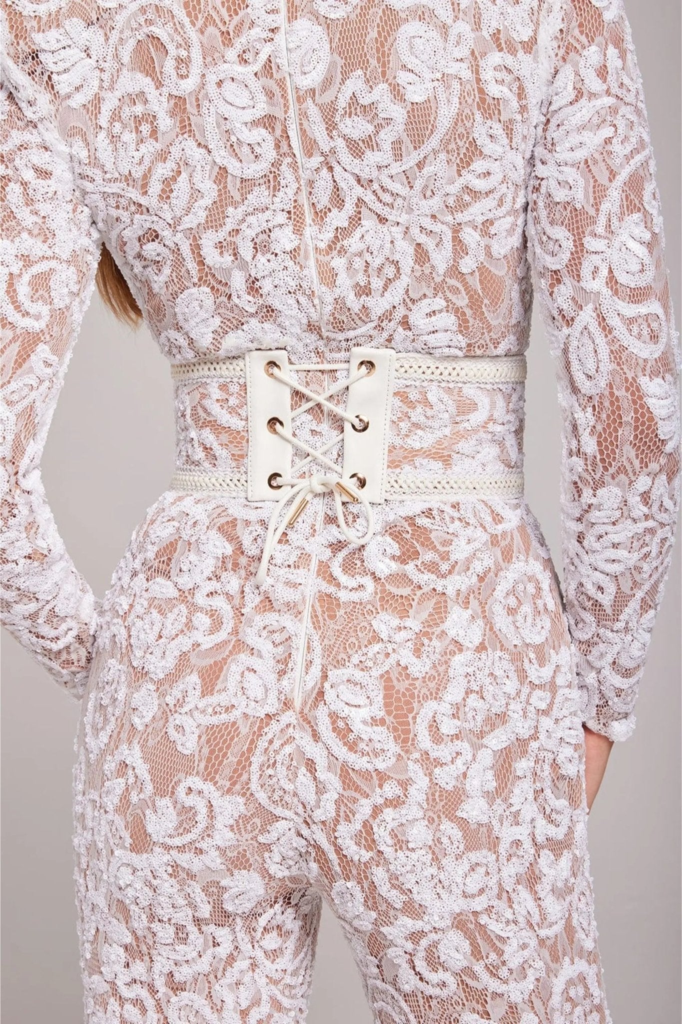 Dames Bodysuit met Ronde Hals en Aansluitende Pasvorm - De Mode OutletCJLT110322101AZ