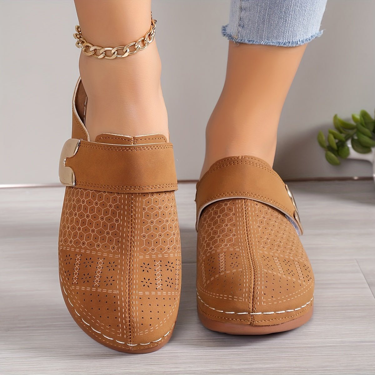 Dames Comfort Slippers met Antislip Zool en Ergonomisch Voetbed - De Mode OutletSKU_1761330851315_499