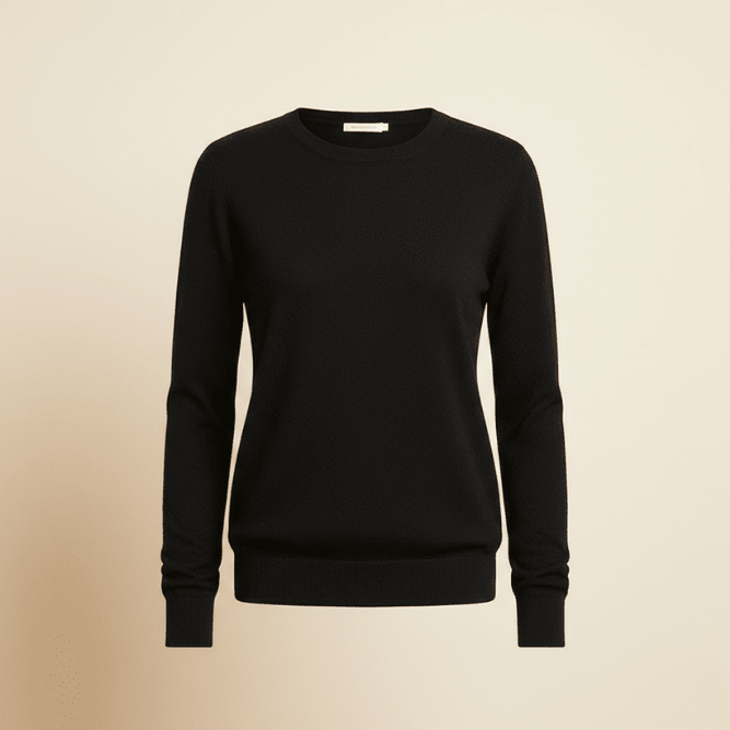 Dames Gebreide Trui met Ronde Hals en Comfortabele Pasvorm - De Mode Outlet00352749685537