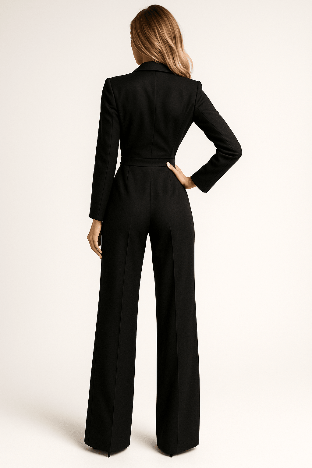 Dames Jumpsuit met V - Hals | Elegante Pasvorm met Moderne Look - De Mode OutletDWOD4-ZA162011