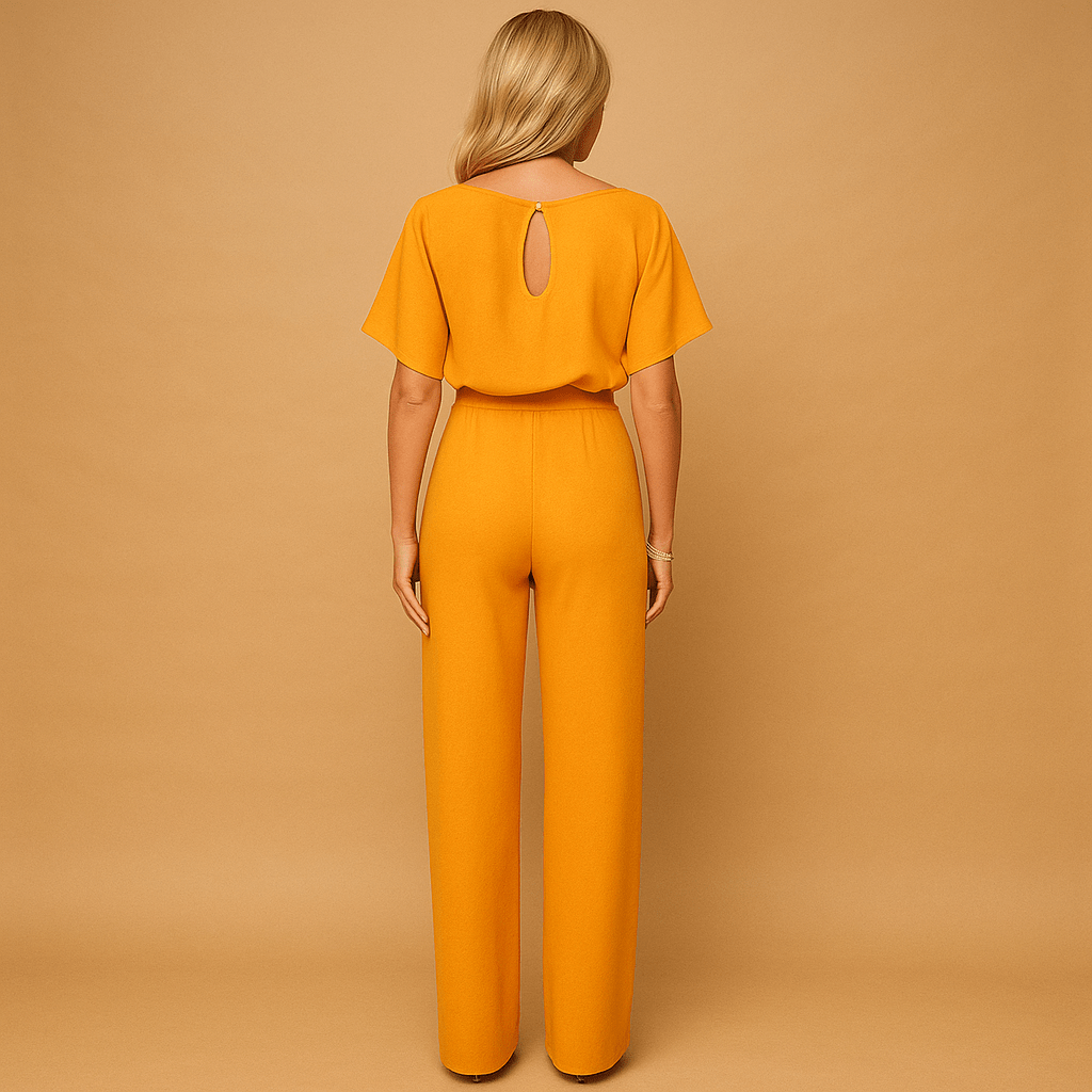 Dames jumpsuit met veterdetail | Getailleerd & elegant - De Mode OutletGN088073