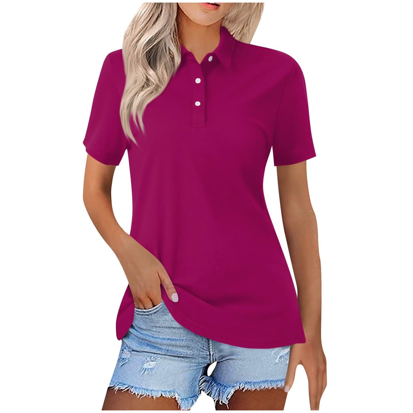 Dames poloshirt met klassieke uitstraling - De Mode Outlet20