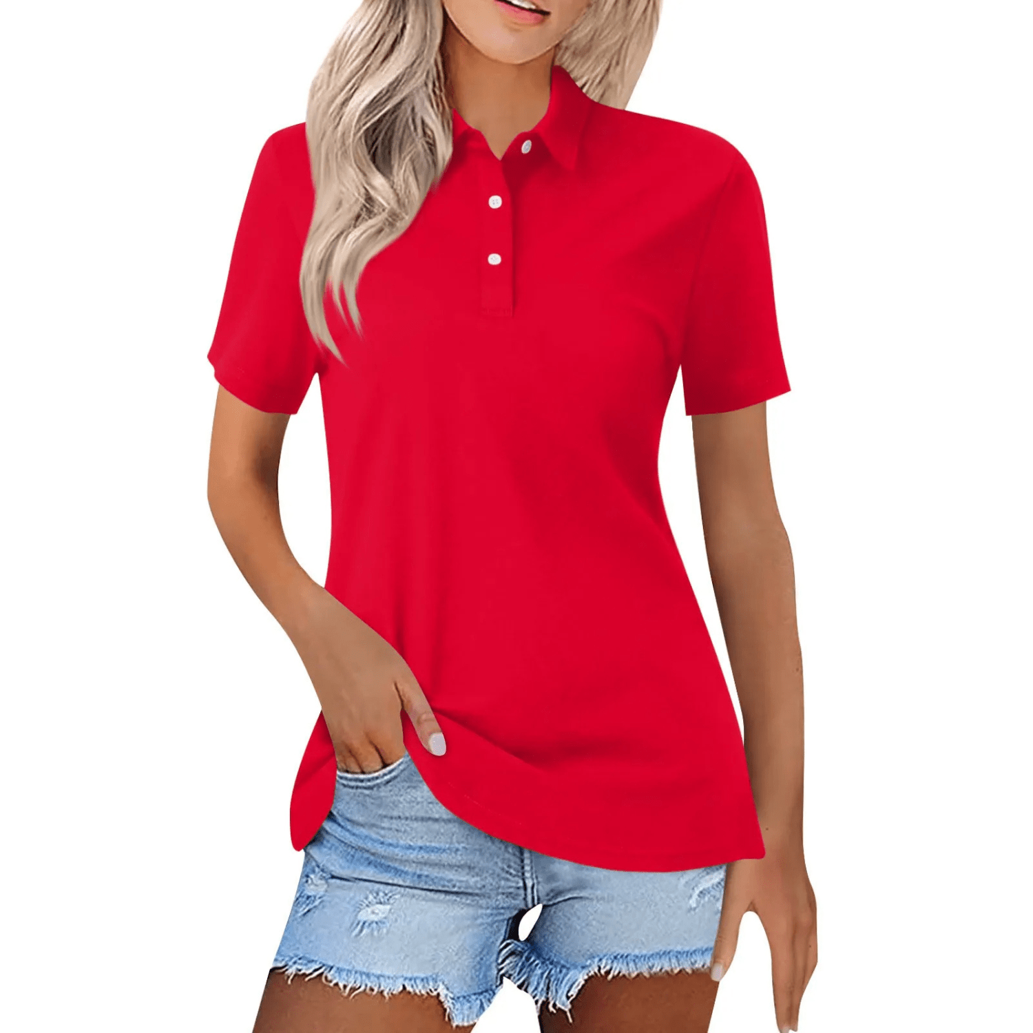 Dames poloshirt met klassieke uitstraling - De Mode Outlet20