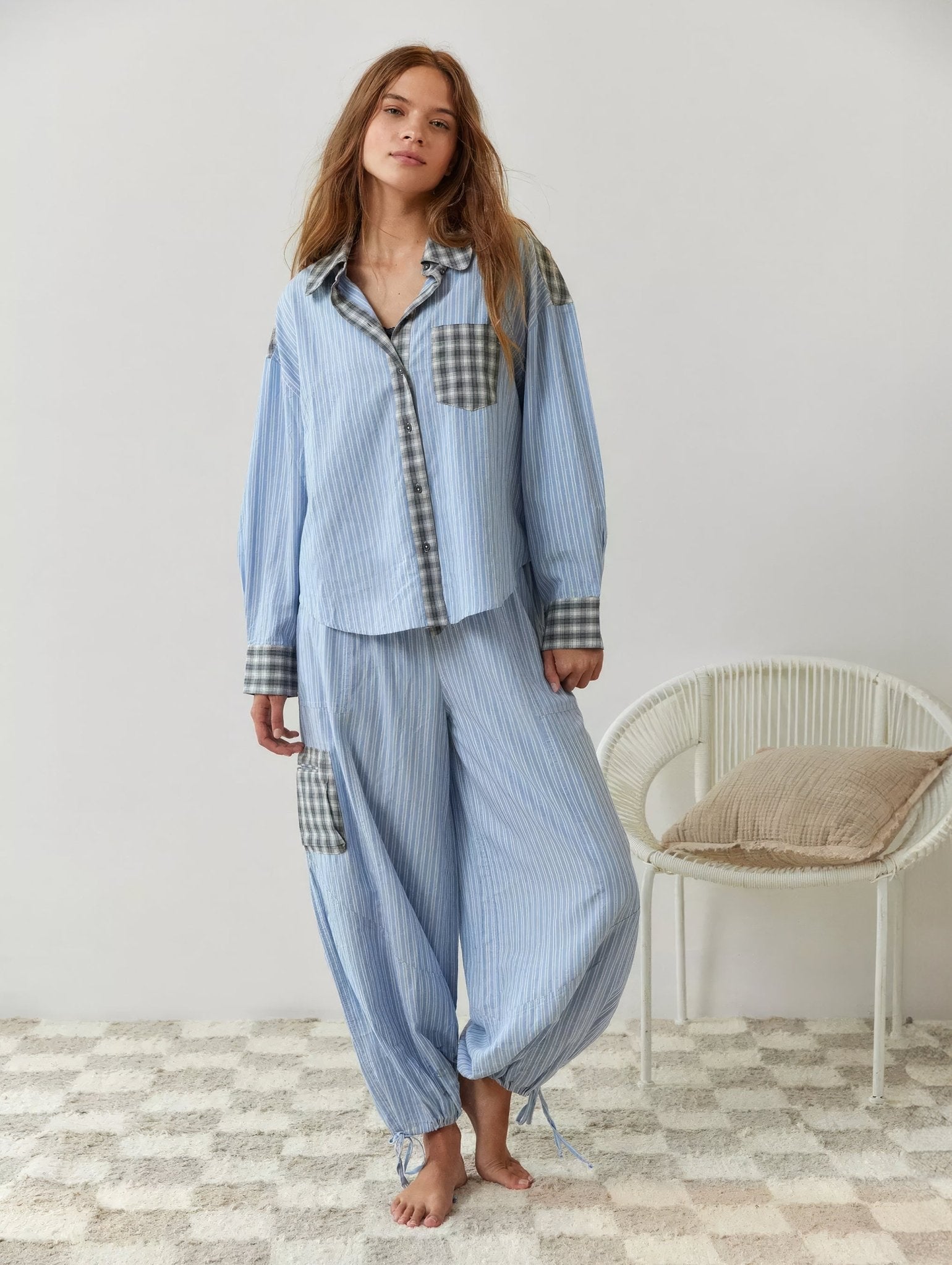 Dames Pyjama Set met Zachte Stof en Comfortabele Pasvorm - De Mode Outlet1