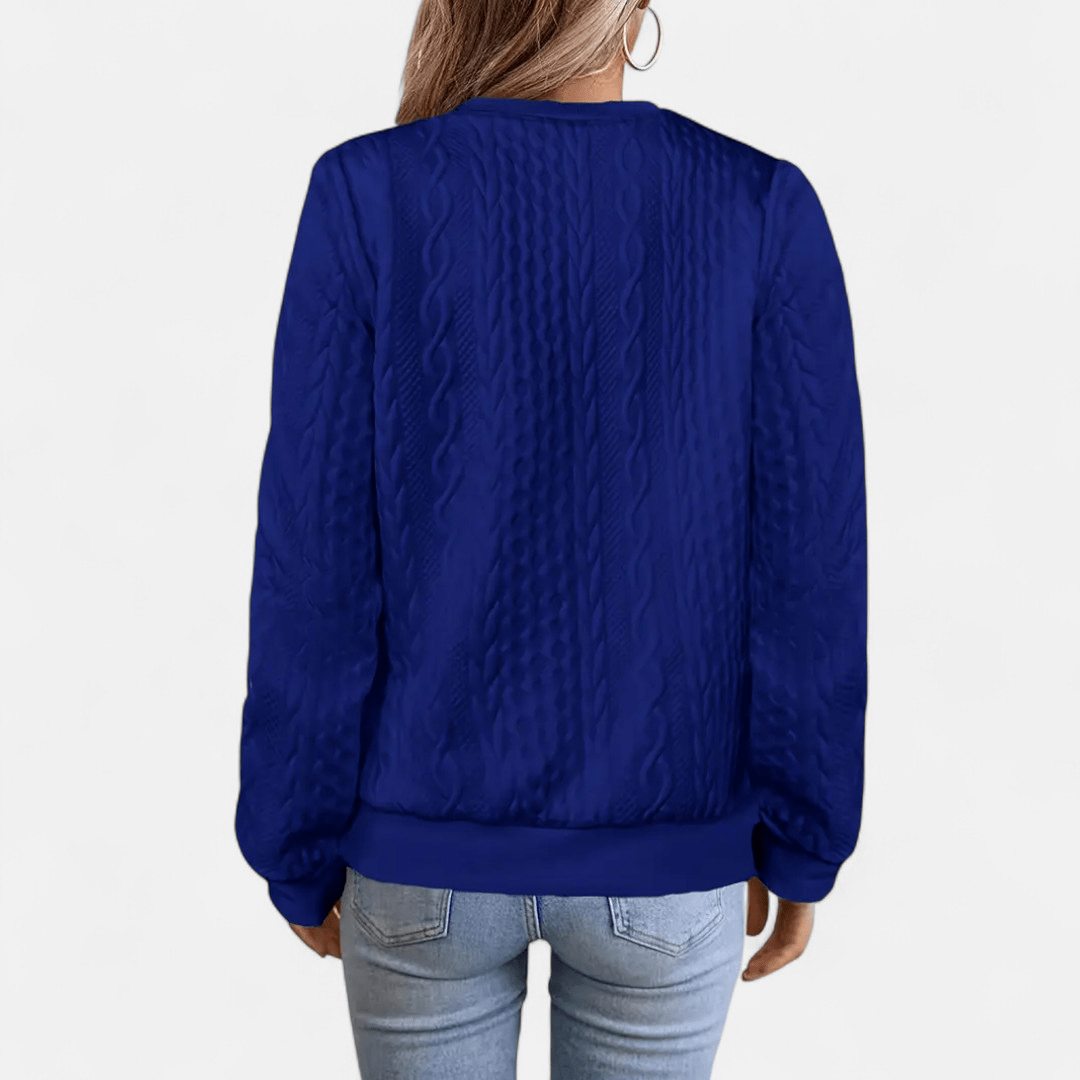 Dames Vest met Kabelpatroon – Stijlvolle Pasvorm voor Dagelijks Gebruik - De Mode OutletDWOD4-DY331011