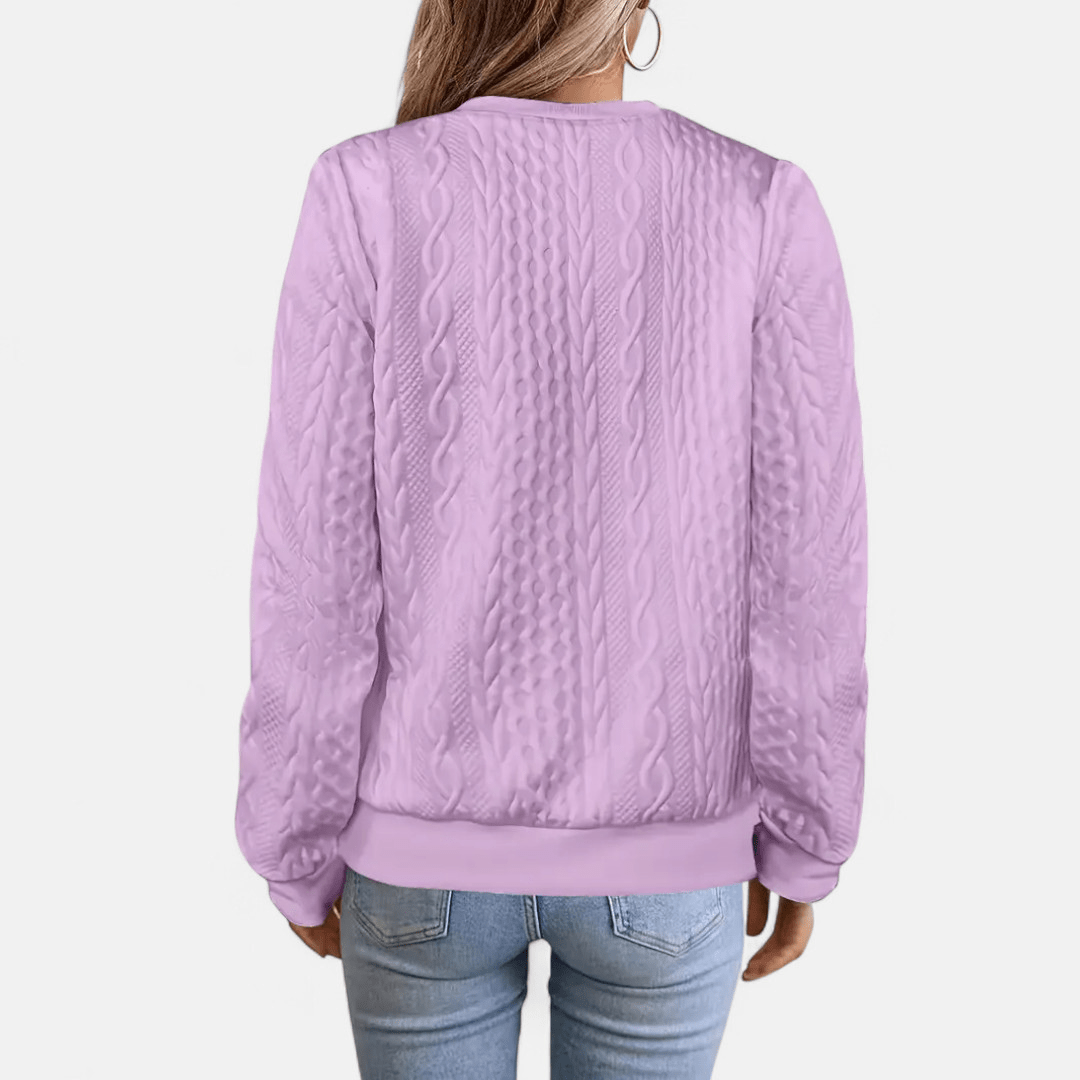 Dames Vest met Kabelpatroon – Stijlvolle Pasvorm voor Dagelijks Gebruik - De Mode OutletDWOD4-DY331016