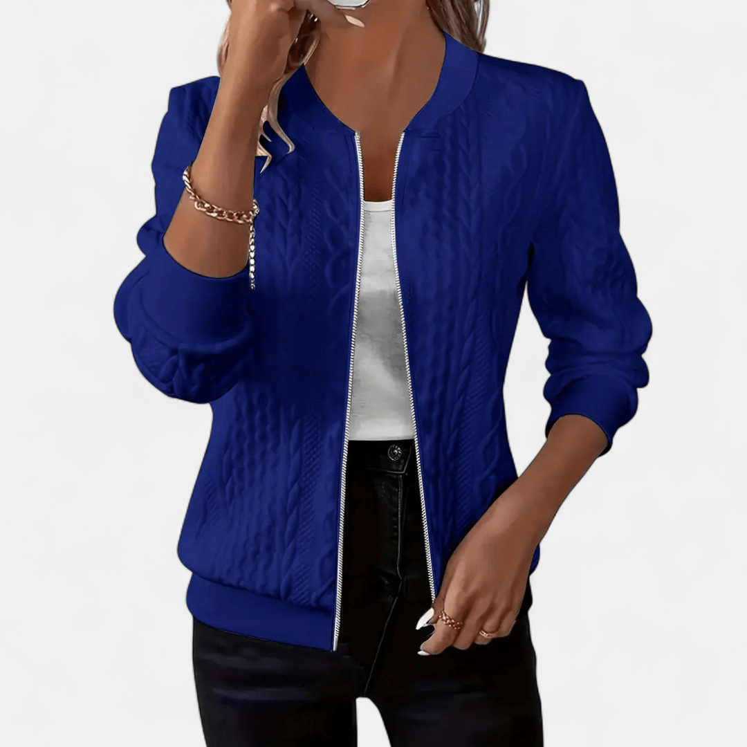 Dames Vest met Kabelpatroon – Stijlvolle Pasvorm voor Dagelijks Gebruik - De Mode OutletDWOD4-DY331011