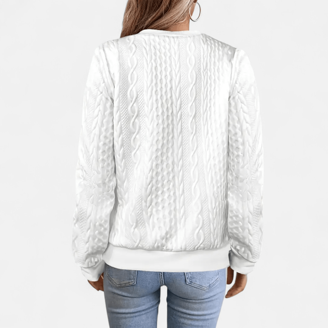 Dames Vest met Kabelpatroon – Stijlvolle Pasvorm voor Dagelijks Gebruik - De Mode OutletDWOD4-DY331001