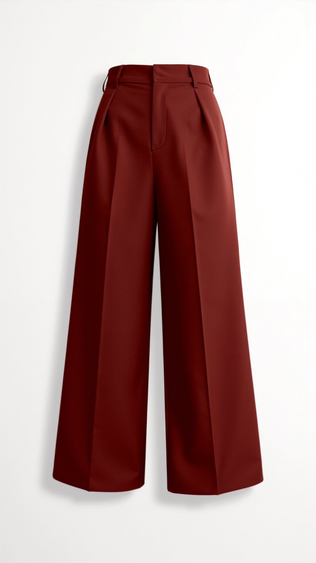Dames wide - leg pantalon | Hoge taille met plooien en zijzakken - De Mode Outlet